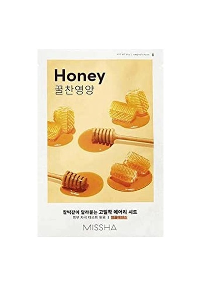 Mıssha Bal Özlü Parlak Görünüm Sunan Ve Yoğun Nemlendirici Yaprak Maske 1ad Airy Fit Sheet Mask Honey