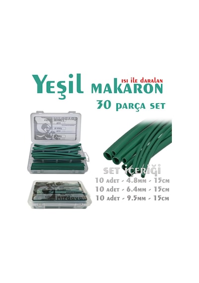 Yeşil Makaron Seti