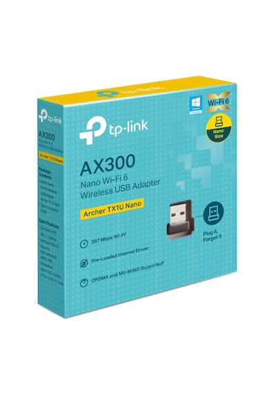Tp-lınk Archer Tx1u Nano Ax300 Wı-fı 6 Kablosuz Usb Adaptör