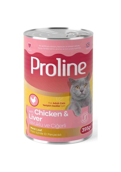 Pro Line Tavuklu ve Ciğerli Yetişkin Kedi Konservesi 395 G