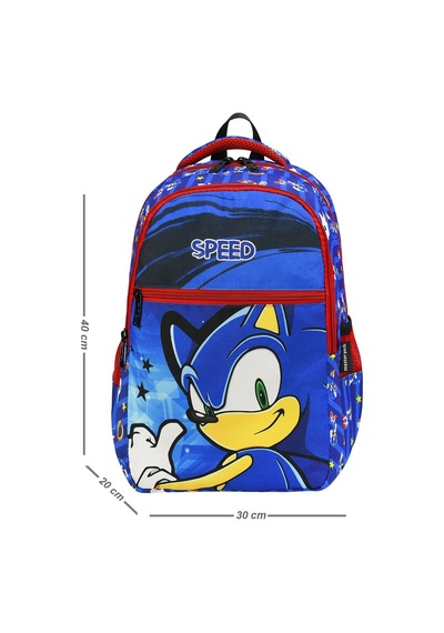 Yeni Sezon Speed Desenli 2li Ortopedik Erkek Çocuk Okul Çantası Seti Okul Çantası+beslenmeçantası MAvi