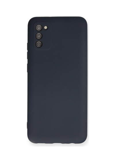Samsung Galaxy Uyumlu. A03s Kılıf Nano İçi Kadife Silikon - Lacivert