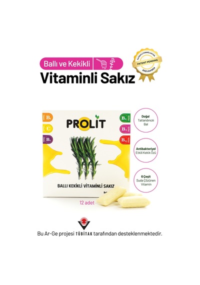 Prolit Ballı Kekikli Vitamin Destekli Fonksiyonel Sakız 3 Lü Avantaj Paketi