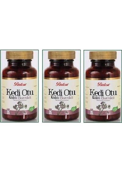 3 Kutu Balen Kedi Otu Kökü Ekstraktı Kapsül 80 X 375 Mg
