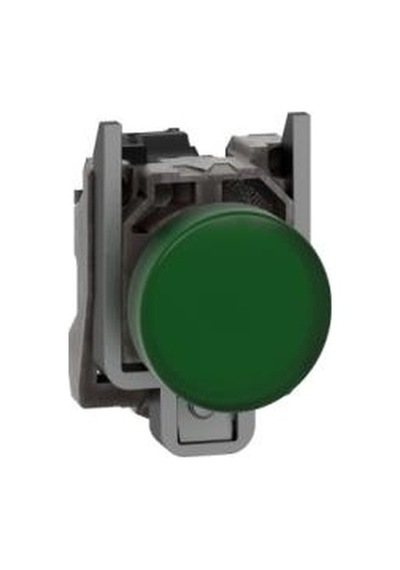 Schneider Electric Xb4bvb3, 24v Entegre Led'li Yeşil Eksiksiz Pilot Işığı Ø22 Düz Lens