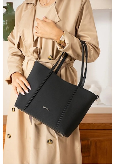 Just Polo Kadın Yeni Sezon Büyük Boy Lüks El Ve Omuz Çantası Shoulder Bag Siyah 84161360