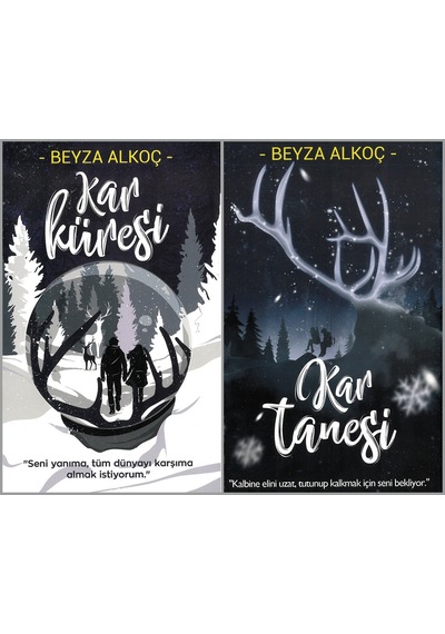 Kar Küresi - Kar Tanesi 2 Kitap Set - Beyza Alkoç  Karton Kapak