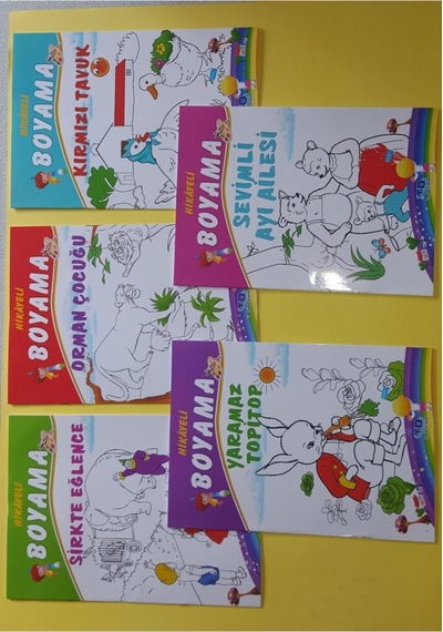 Hikayeli Boyama Set 5 Kitap