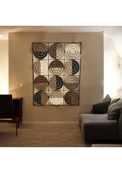 T.concept Yuvarlak Desenli Metal Duvar Aksesuarı