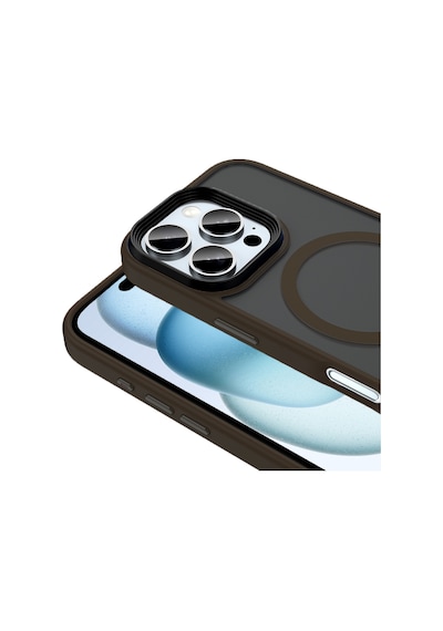 Apple Uyumlu iPhone 16 Pro Max Kılıf Magsafe Destekli Kamera Yükseltili Mat Parmak İzi Tutmayan Silikon Celikaksesuar Pembe