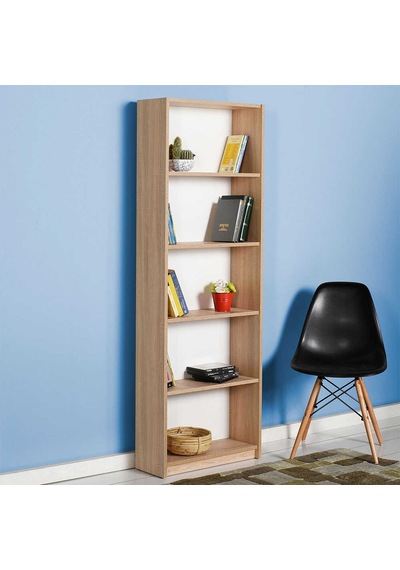 Adoremobilya Modern 5 Raflı Kitaplık - Sonoma