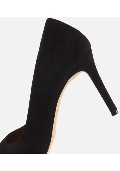 Hotiç Kadın Süet Deri Siyah Yüksek İnce Topuklu Stiletto 01ayh335630a100 01ayh335630a100