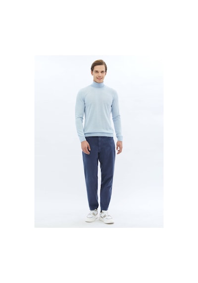 Kip İndigo Dokuma Carrot Fit Casual Pamuk Karışımlı Pantolon 6542368 İndigo