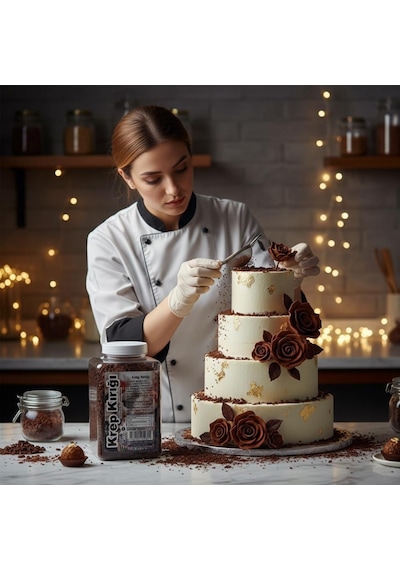 Krep Kırığı Çikolata 150 Gr Waffle, Pancake Ve Tatlılar İçin Çikolatalı Çıtır