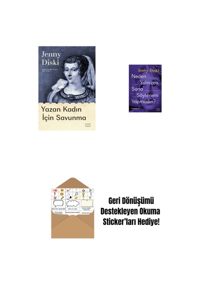 Yazan Kadın İçin Savunma + Neden Yalnızca Sana Söyleneni Yapmadın + Okuma Sticker'ları