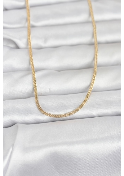 Cm 14k Gold Renk Dolgun Zincir Model 60 Cm Kadın Kolye - Lisinya altın