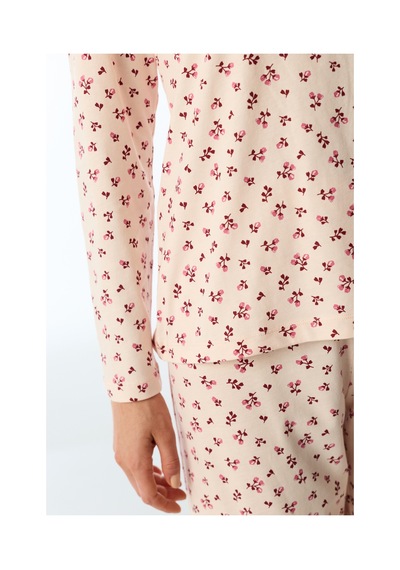 Penti Açık Pembe Petal Çiçekli Uzun Kollu Pantolon Pijama Takımı Soft Pınk