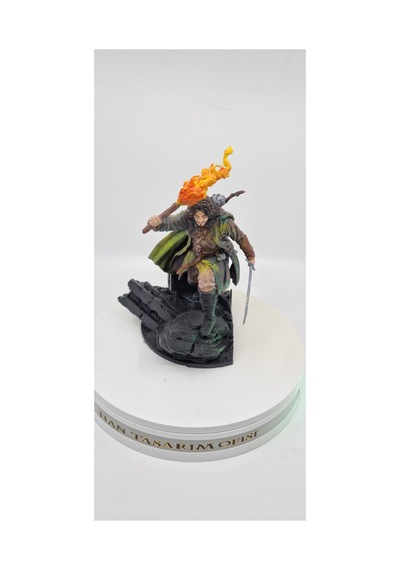 Aragorn Ölüler Yolunda 22 Cm Yüzüklerin Efendisi Lort Diorama Figür