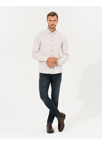 Pierre Cardin Erkek Bej Gömlek Desenli 50262722-vr011 Bej Pierre Cardin Erkek Bej Gömlek Desenli 50262722-vr011 Bej