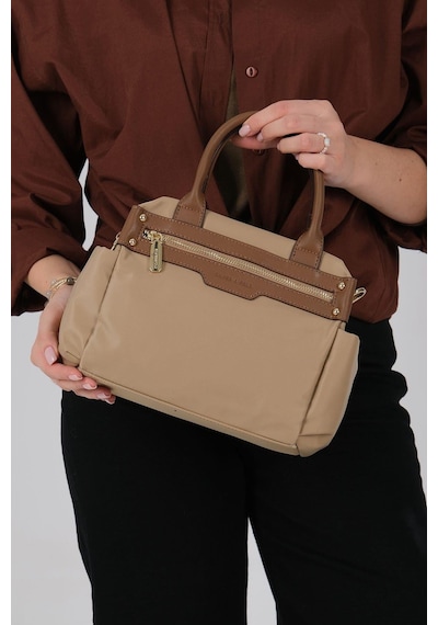Silver Polo Sp1219 Kadın El Çantası Saten Vizon-camel