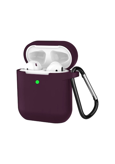 Airpods 1 Ve 2. Nesil İle Uyumlu Premium Lansman Serisi Kadife İç Astarlı Darbe Emici Silikon Kılıf Mor