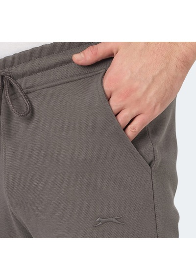 Slazenger BLAZEWAY Erkek Cepli Dar Paça Koyu Gri Eşofman Altı