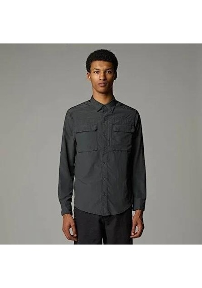 The North Face M L/s Sequoıa Shırt Erkek Gömlek Nf0a4t184en1 Gri