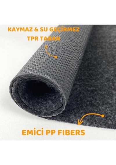Beylini Lavabo Altı Matı Sıvı Geçirmez Kaymaz Taban Evye Dolap Paspası 60x76 Cm Açık Indigo