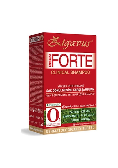 Zigavus Ultra Forte Clinical Kuru ve Normal Saçlar için Dökülmeye Karşı Şampuan 300 ML