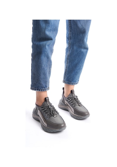 Ruth Kadın Bağcık Detaylı Tam Kalıp Rahat Ve Şık Streç Sneaker 001