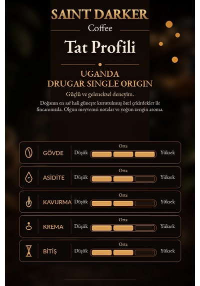 Saint Darker Drugar %100 Arabica Çekirdek Kahve 250 G