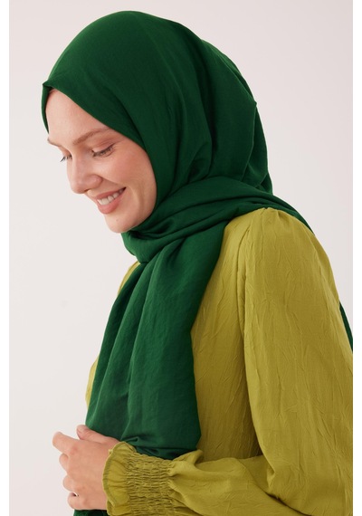 Mirsoy Scarf Düz Pamuk Şal - Yeşil Yeşil