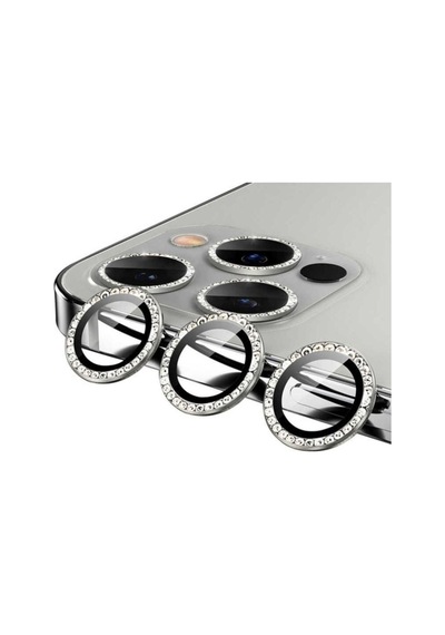 Apple Uyumlu iPhone 12 Pro Max Zore Cl-06 Kamera Lens Koruyucu Gümüş