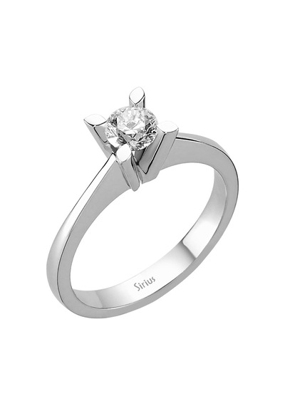 Sirius F Renk 0,45 Karat Pırlanta Tektaş Yüzük 0824R0183