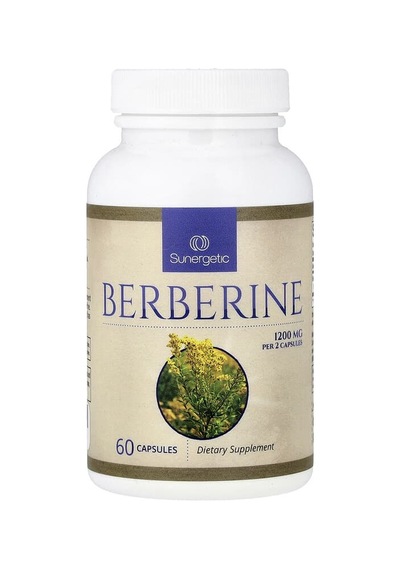 Sunergetic, Berberine, 60 Capsules 600 Mg Per Capsule