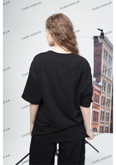 Tarzsokak Kadın Drew Tshirt Siyah