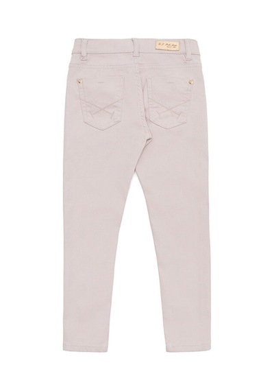 U.S. Polo Assn. Kız Çocuk Kanvas Pantolon 50264078-vr211 Gri