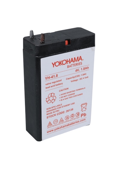 Yokohama Yh-41.8 4v 1800 Mah Bakımsız Işıldak Aküsü