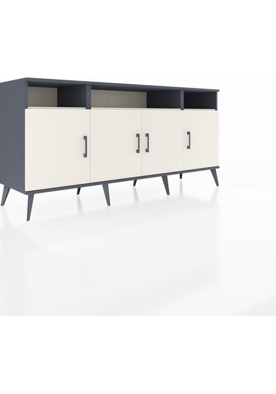 Hyperion Konsol 6 Raflı 4 Kapaklı 176x44x83 Antrasit-aytaşı Aytaşı Hyperion Konsol 6 Raflı 4 Kapaklı 176x44x83 Antrasit-aytaşı Aytaşı