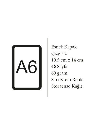 Retronote Magic Notebooks Series, Çizgisiz, 4 Defter, 48 Sayfa, 10.5x14cm