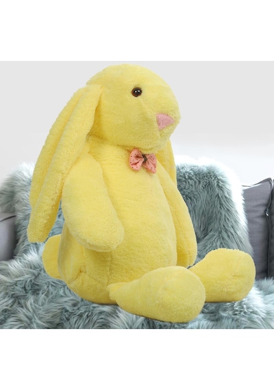 Hediyeli- Uyku Arkadaşım Uzun Kulak Bunny Peluş Tavşan 65 Cm 001