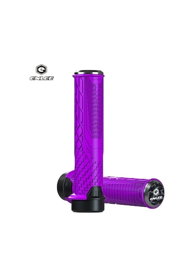 Enlee Mtb Bmx Elcik Silikon Bisiklet Elcik Kaymaz Yapı 140 Mm Bisiklet Elciği Kolay Kavrama Gold Mor Mor