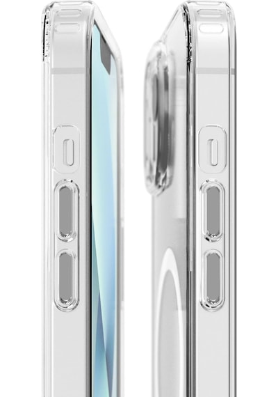 Vonmahlen Apple iPhone Uyumlu  15 Plus Şeffaf Sert Magsafe Kılıf