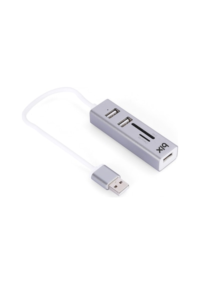 Bix Kart Okuyuculu 3 Portlu Usb Çoklayıcı Hub