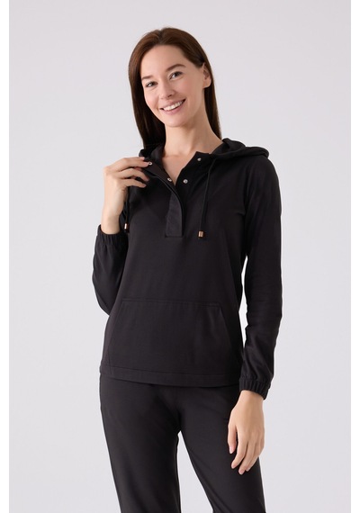Pierre Cardin Kadın Siyah Pijama Takımı Pc8924-s-v1 Siyah
