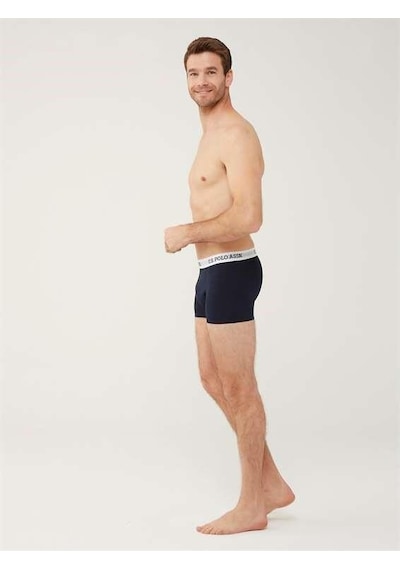 U.S. Polo Assn. 80451 Erkek Tekli Cepli Boxer 001