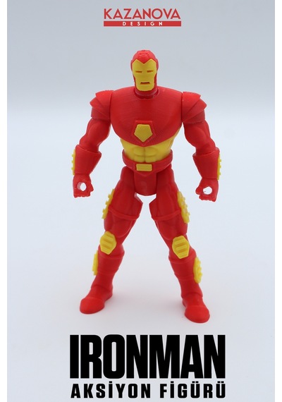 Kazanova Design Iron Man Aksiyon Figürü 14 Cm Marvel Masaüstü Dekoratif Hediyelik