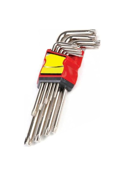 Tr Eltos Jaws 9 Parça Çelik Alyan Takımı Tork Anahtarı Seti Yıldız Alyan Set 120 Mm 1410