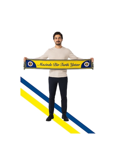 Fenerium Mazinde Bir Tarih Yatar Dokuma Atkı Lacivert