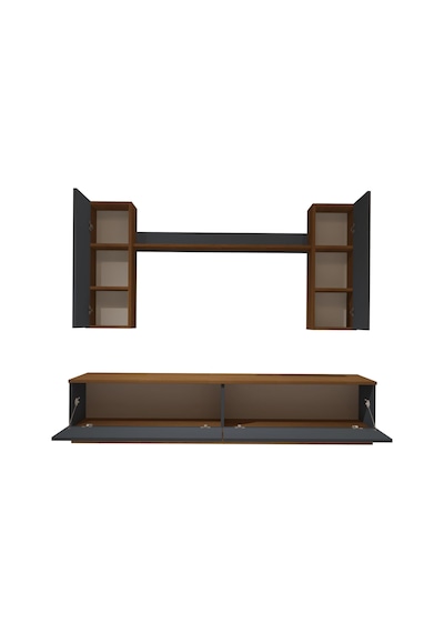 Decoraktiv Eko 5db Mdf Std Tv Ünitesi Tv Sehpası Ceviz - Antrasit